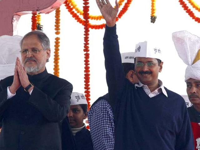 The last 12 months have seen a bitter political wrangling between the AAP government and the Centre. (Arvind Yadav/ HT Photo) The last 12 months have seen a bitter political wrangling between the AAP government and the Centre. (Arvind Yadav/ HT Photo)
