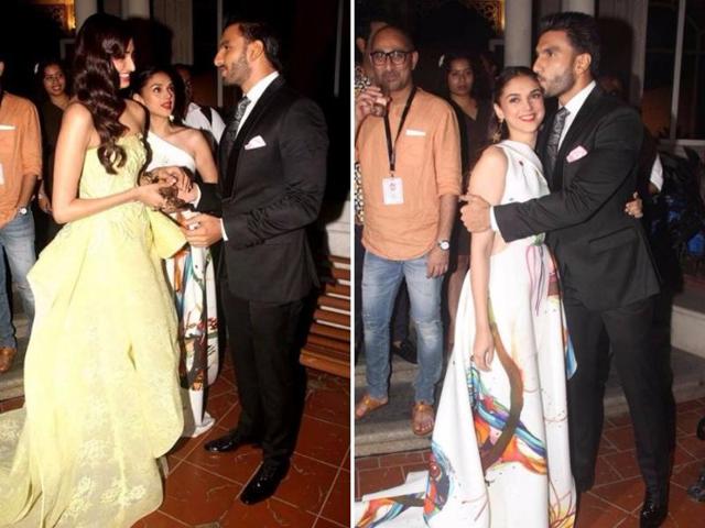Since all the cuteness just kept rolling in and we couldn’t get enough of these sweetest Ranveer-Athiya-Aditi moments, here’s more of the trio. (AFP)