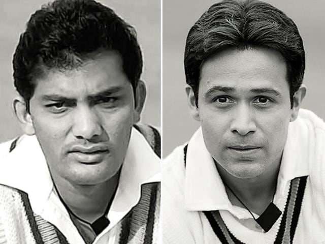 The actor has shared an exclusive image from the film with HT Café, in which he resembles the cricketer from his early days. (HT Photo) The actor has shared an exclusive image from the film with HT Café, in which he resembles the cricketer from his early days. (HT Photo)