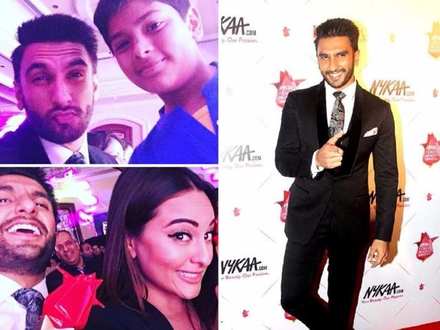 And Ranveer had plenty of sweet selfies to end his Femina awards journey with. (AFP/ Twitter)