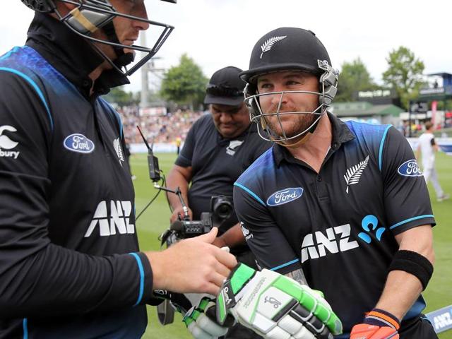 New Zealand’s Brendon McCullum bats against Australia in the third one-day international. (AP Photo) New Zealand’s Brendon McCullum bats against Australia in the third one-day international. (AP Photo)