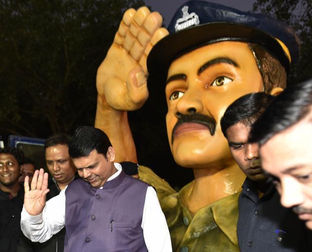 Fadnavis at the inaugural. (Anshuman Poyrekar/ HT photo)