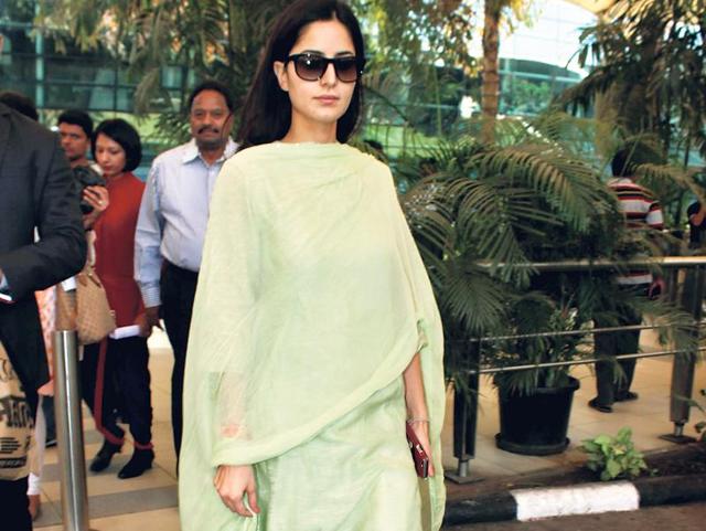 Katrina Kaif was spotted at the Mumbai airport. (Yogen Shah) 