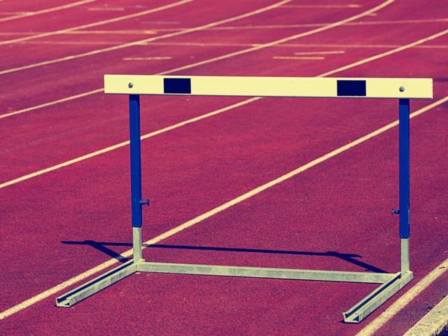 Despite winning gold in women’s 400m hurdles at the Open National Athletics meet in Kolkata last September, Anu Raghavan was dropped for the ongoing South Asian Games in Guwahati.(Representative photo: Shutterstock)