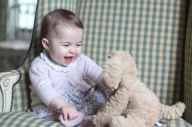 Kensington Palace had released two new pictures of Princess Charlotte in December, where the six-month-old royal baby was seen in a pastel pink floral dress, delighted at a soft toy dog, lying next to her. (The Duchess of Cambridge) Kensington Palace had released two new pictures of Princess Charlotte in December, where the six-month-old royal baby was seen in a pastel pink floral dress, delighted at a soft toy dog, lying next to her. (The Duchess of Cambridge)