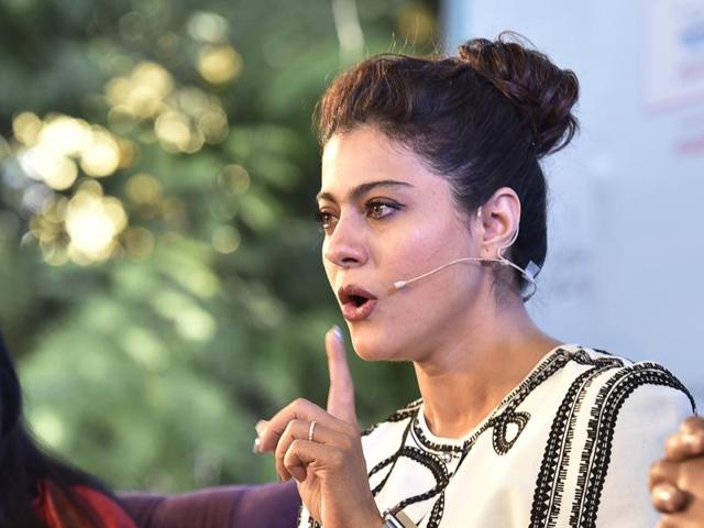Kajol attends a session at Jaipur literary festival 2016, in Jaipur on January 23.(Photo by Sanjeev Verma/Hindiustan Times)
