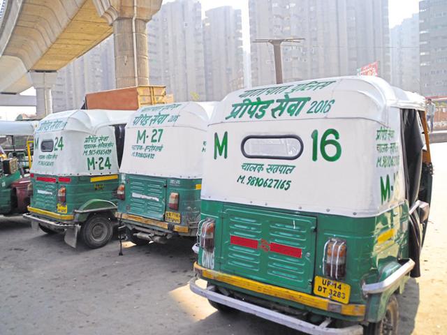 A fleet of 54 autorickshaws has been set up exclusively to provide safe transport for women.(Sakib Ali/HT Photo)