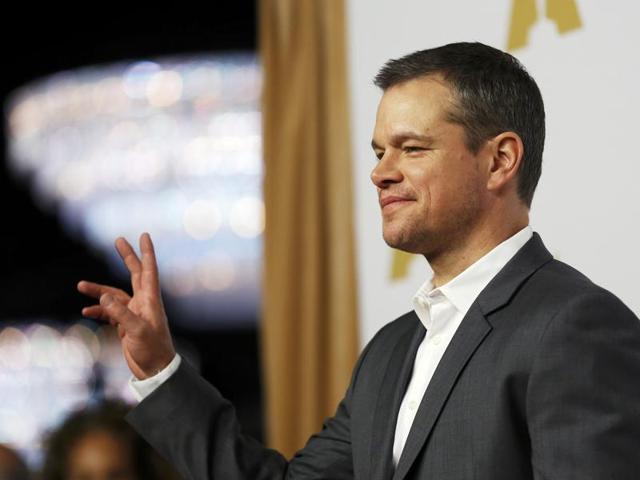 Matt Damon has been nominated in the Best Actor category for The Martian. (REUTERS)