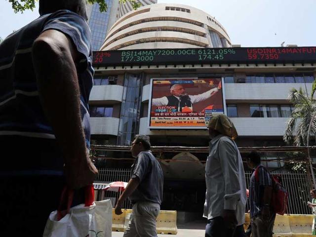 The BSE Sensex slumped by 266.44 points to 24,020.98 on sustained foreign fund outflows. (AP Photo)