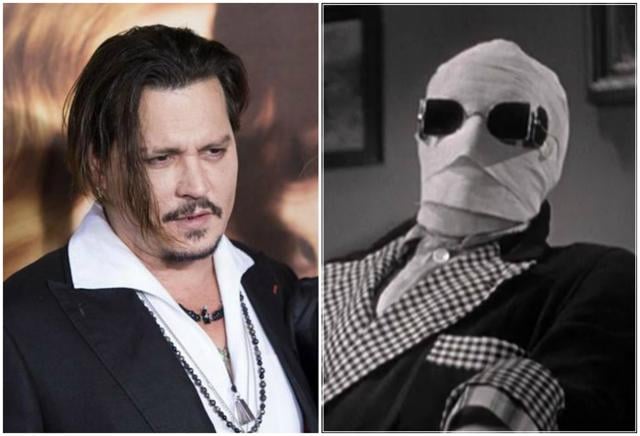 Johnny Depp never plays invisible characters.