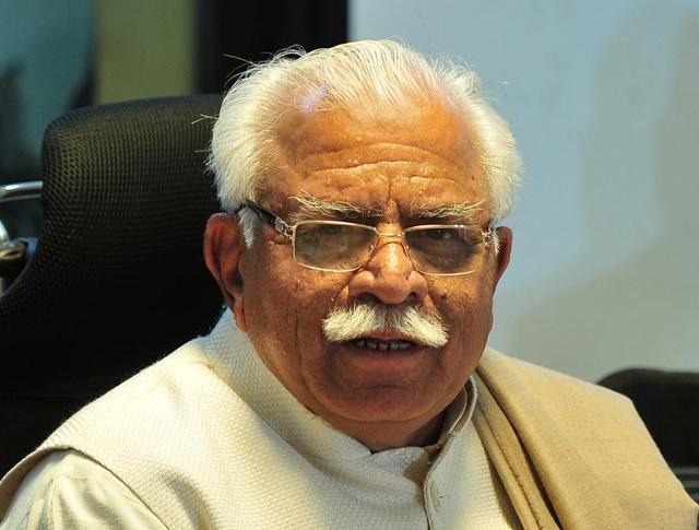 Haryana Chief Minister Manohar Lal Khattar (Hindustan Times) Haryana Chief Minister Manohar Lal Khattar (Hindustan Times)