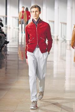 A model walks the runway during the Hermes Menswear Fall/Winter 2016-2017 show as part of Paris Fashion Week in Paris, France. (Getty Images)
