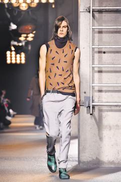 A model walks the runway during the Lanvin Menswear Fall/Winter 2016-2017 show as part of Paris Fashion Week in Paris, France. (Getty Images)