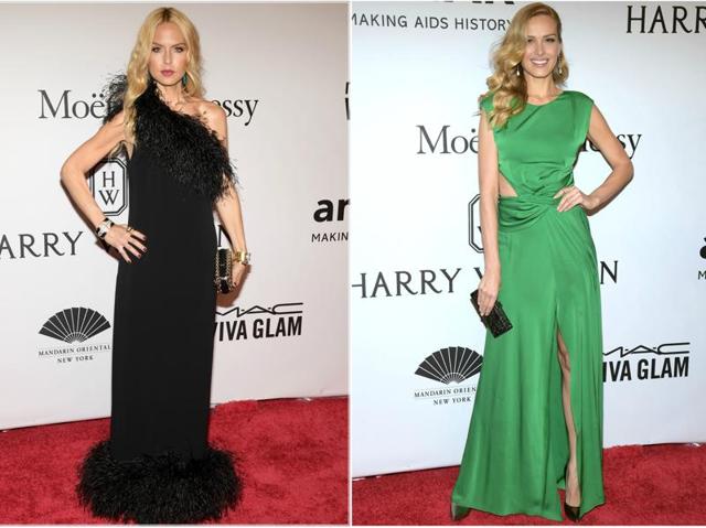 Rachel Zoe and supermodel Petra Nemcova steal the amfAR rally red carpet in New York. Rachel Zoe and supermodel Petra Nemcova steal the amfAR rally red carpet in New York.