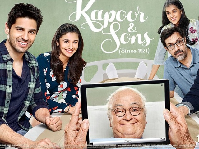 Rishi Kapoor plays the patriarch of the family who wants to see his entire family together before he dies, but this seems to be a difficult task as Fawad and Sidharth, who’re playing brothers, have an old score to settle.  (Dharma ) 