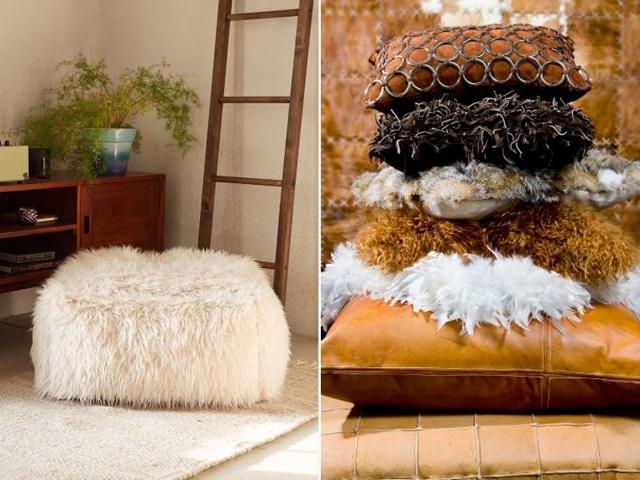 Fur, fur, and more fur. Whether it’s faux or real, covering an accent pillow, or draped over a chaise lounge, fashion girls love fur, and they love it everywhere in their homes. Because really, there’s no easier way to add a dose of glamour into a room. (PINTEREST) Fur, fur, and more fur. Whether it’s faux or real, covering an accent pillow, or draped over a chaise lounge, fashion girls love fur, and they love it everywhere in their homes. Because really, there’s no easier way to add a dose of glamour into a room. (PINTEREST)