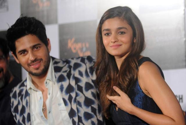 Sidharth Malhotra and Alia Bhatt at the trailer launch of Kapoor &amp; Sons in Mumbai. (AFP)