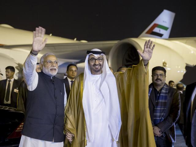 On Wednesday, Modi broke protocol as he personally received the crown prince on his arrival to Delhi. (REUTERS) On Wednesday, Modi broke protocol as he personally received the crown prince on his arrival to Delhi. (REUTERS)