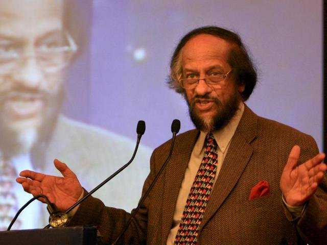 Pachauri was forced to quit as chairman of the Nobel Prize-winning UN Intergovernmental Panel on Climate Change (IPCC) a year ago after one of his colleagues, a 29-year-old woman, filed a complaint of sexual harassment against him. (Sonu Mehta/HT) Pachauri was forced to quit as chairman of the Nobel Prize-winning UN Intergovernmental Panel on Climate Change (IPCC) a year ago after one of his colleagues, a 29-year-old woman, filed a complaint of sexual harassment against him. (Sonu Mehta/HT)