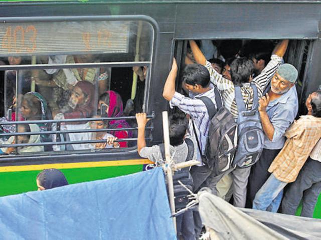 Over a hundred people died in the past two years in accidents involving government buses/ht photo(HT photo)