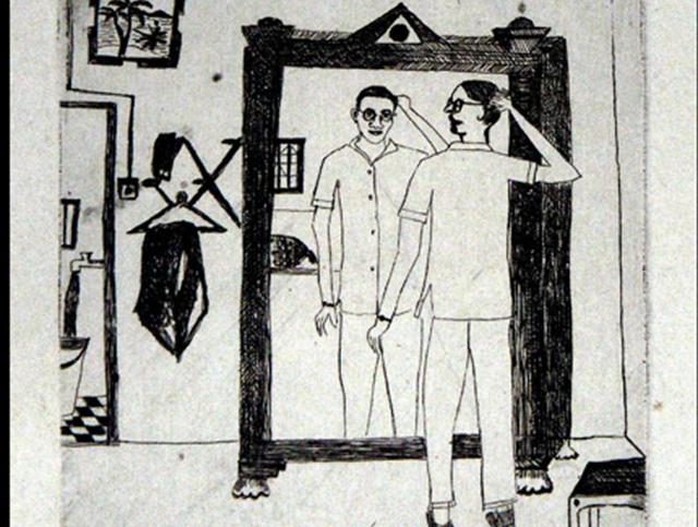 An etching at the exhibition. (NGMA) An etching at the exhibition. (NGMA)