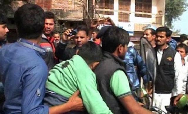Two men tried to take Singh to hospital but had to leave him by the roadside because he was bleeding. (TV grab) Two men tried to take Singh to hospital but had to leave him by the roadside because he was bleeding. (TV grab)