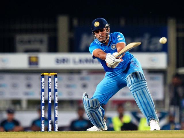 India's T20 cricket captain Mahendra Singh Dhoni plays a shot. (AFP Photo) India's T20 cricket captain Mahendra Singh Dhoni plays a shot. (AFP Photo)