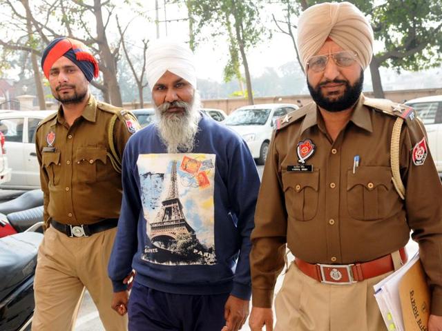 Punjabi University ‘gatka’ coach Avtar singh coming out the district court in Patiala on Thursday. (Bharat Bhushan/HT) Punjabi University ‘gatka’ coach Avtar singh coming out the district court in Patiala on Thursday. (Bharat Bhushan/HT)