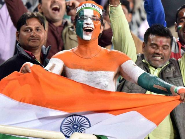 Indian supporters during India vs Sri Lanka T 20 match in Ranchi. (PTI Photo) Indian supporters during India vs Sri Lanka T 20 match in Ranchi. (PTI Photo)
