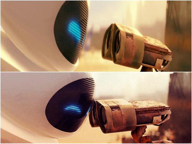 ‘Eva!’ Love knows no boundaries or restrictions and is definitely not just for humans, as we were taught by Wall-e. The cleaner robot falls in love with more hi-tech robot Eva and they give us one of the most adorable love stories of Hollywood. This is how they ‘kiss’, by touching their heads. (YouTube) ‘Eva!’ Love knows no boundaries or restrictions and is definitely not just for humans, as we were taught by Wall-e. The cleaner robot falls in love with more hi-tech robot Eva and they give us one of the most adorable love stories of Hollywood. This is how they ‘kiss’, by touching their heads. (YouTube)