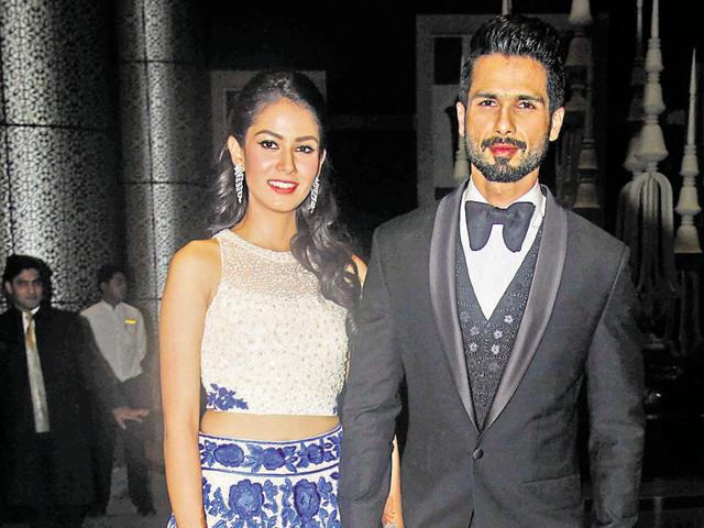 Shahid Kapoor and Mira Rajput affirm our belief in the age old institution of arranged marriages. The way Shahid praises his adorable ‘baby-wife’ Mira on Instagram, tells a lot about how ­besotted the actor is. (Photo by Pramod Thakur/ Hindustan Times)
