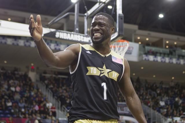 Actor Kevin Hart takes part in the Celebrity Game, part of NBA basketball's All-Star weekend, in Toronto on Friday. (The Canadian Press/AP) Actor Kevin Hart takes part in the Celebrity Game, part of NBA basketball's All-Star weekend, in Toronto on Friday. (The Canadian Press/AP)