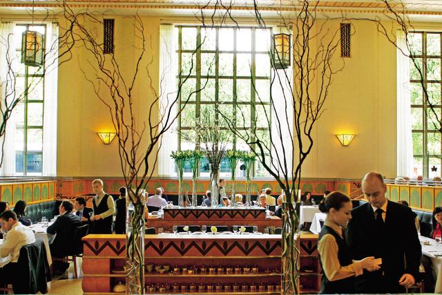At Eleven Madison Park (above) a vegetable dish may be cooked inside a pig’s bladder (Photo by Chris Goodney/Bloomberg via Getty Images) (Bloomberg via Getty Images)