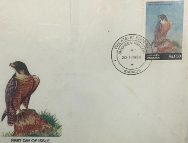 The Shaheen falcon first-day cover on display at PUNPEX 2016. (Vikram Jit Singh) The Shaheen falcon first-day cover on display at PUNPEX 2016. (Vikram Jit Singh)