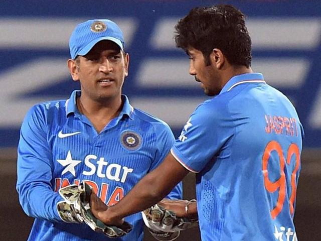 Mahendra Singh Dhoni, left, and Ravindra Jadeja share a light moment as they wait for a third umpire's decision against Sri Lanka during the second T20 in Ranchi on February 12, 2016. (AP Photo) Mahendra Singh Dhoni, left, and Ravindra Jadeja share a light moment as they wait for a third umpire's decision against Sri Lanka during the second T20 in Ranchi on February 12, 2016. (AP Photo)