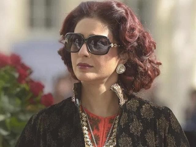 Tabu plays Begum Hazrat, a character based on Miss Havisham from Charles Dickens’ Great Expectations. Tabu plays Begum Hazrat, a character based on Miss Havisham from Charles Dickens’ Great Expectations.