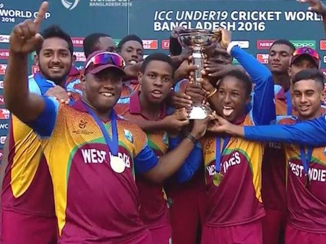 The heroes for West Indies were Man of the Match Keacy Carty (52 not out off 125 ball) and Keemo Paul (40 not out off 68 balls), both of whom kept their cool in the high-pressure game to take the side home. (Photo: Twitter) The heroes for West Indies were Man of the Match Keacy Carty (52 not out off 125 ball) and Keemo Paul (40 not out off 68 balls), both of whom kept their cool in the high-pressure game to take the side home. (Photo: Twitter)