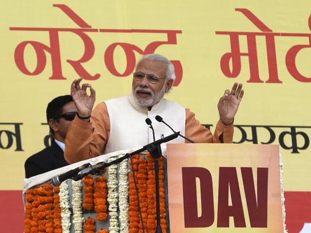 Prime Minister Narendra Modi will be felicitated by farmers at Sherpur in Sehore district during a ‘Kisan Sammelan.’ (Sonu Mehta/ HT) Prime Minister Narendra Modi will be felicitated by farmers at Sherpur in Sehore district during a ‘Kisan Sammelan.’ (Sonu Mehta/ HT)