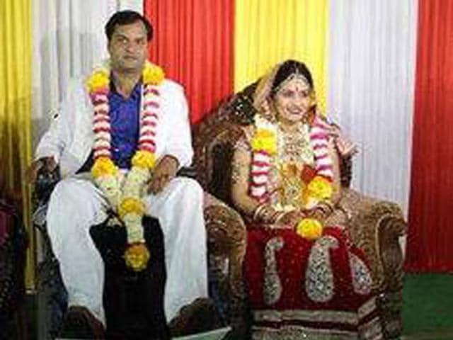 Gaurav and Savita at their wedding. Gaurav and Savita at their wedding.
