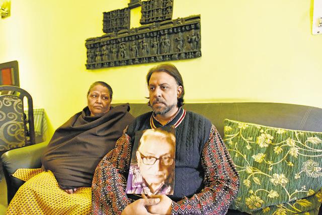 Inder Dutt’s family awaits his return. (Virendra Singh Gosain/ HT Photo )