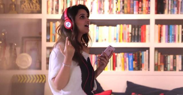 Parineeti in a still from the video announcing her next under the banner of Yash Raj Films.