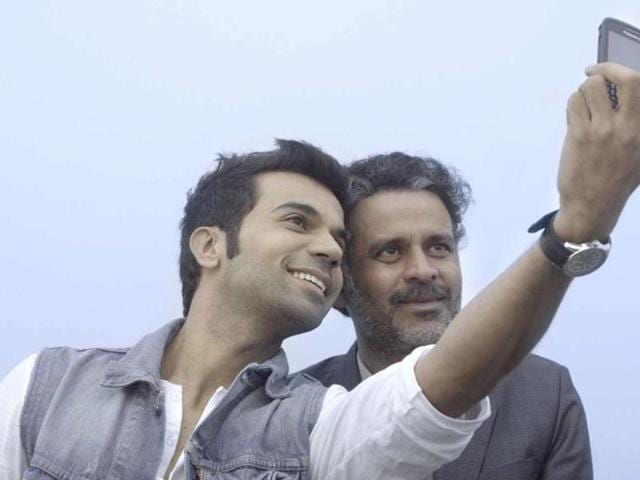Rajkumar Rao in a still from Aligarh starring Manoj Bajpai.
