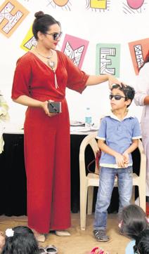 Sonakshi Sinha in a full-length jumpsuit. (Photo by Pramod Thakur/ Hindustan Times)