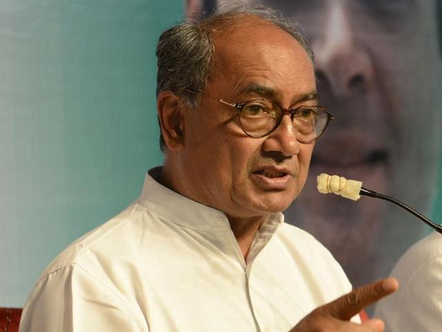 “Kanhaiya, who spoke against the Sangh and the ABVP is facing sedition charges and is in jail. Good days have really arrived for India. Jai Ho!” Congress leader Digvijaya Singh tweeted.(HT file photo)