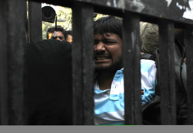 JNU student union president Kanhaiya Kumar being taken to Patiala House court in New Delhi. (Sanchit Khanna/HT) JNU student union president Kanhaiya Kumar being taken to Patiala House court in New Delhi. (Sanchit Khanna/HT)