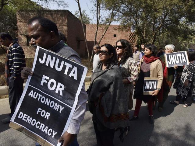 One of the opinions raised during the JNU row has been that taxpayers subsidise students’ studies and not their politics.(HT Photo) One of the opinions raised during the JNU row has been that taxpayers subsidise students’ studies and not their politics.(HT Photo)