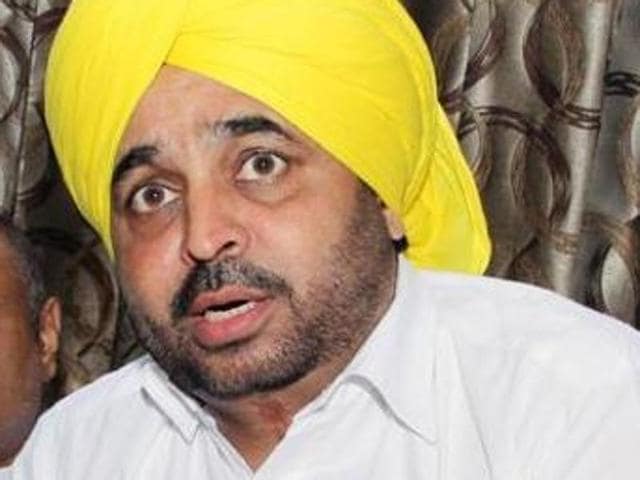 AAP member of Parliament Bhagwant Mann(HT Photo)