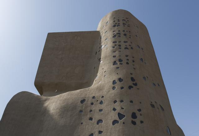 A corner view of The Bombay Art Society’s futuristic arts complex. (Photo: Aalok Soni/ HT)