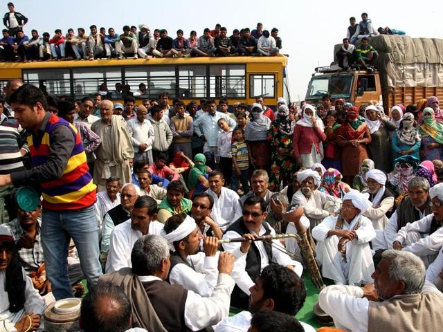 Normal life remains disrupted in Rohtak district even on Thursday.(Manoj Dhaka/HT File Photo)