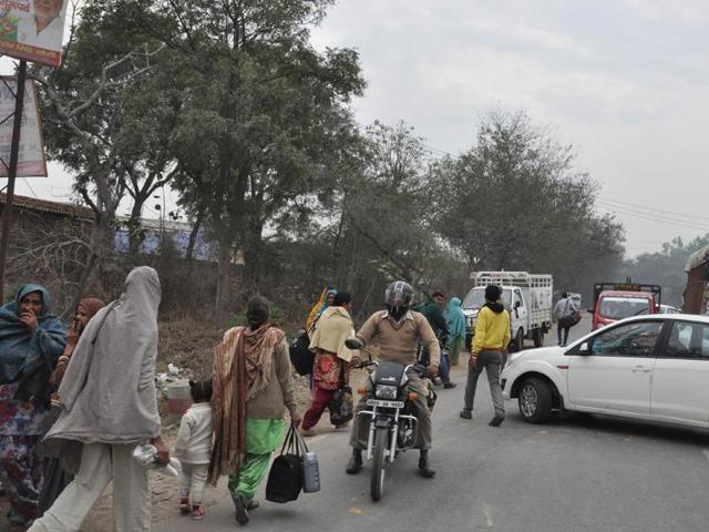 An official spokesman told PTI that curfew was imposed with immediate effect on Friday night in view of protesting mobs going on rampage and indulging in violence. (HT Photo )
